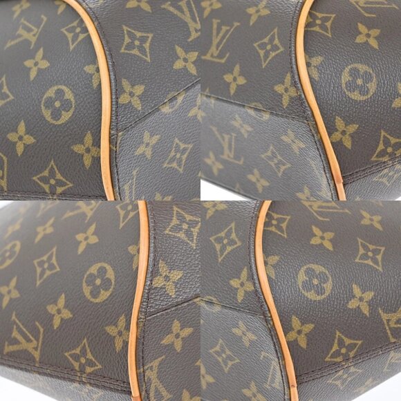 LOUIS VUITTON LV Logos Ellipse MM Hand Bag Monogram Leather Brown - Picture 8 of 16